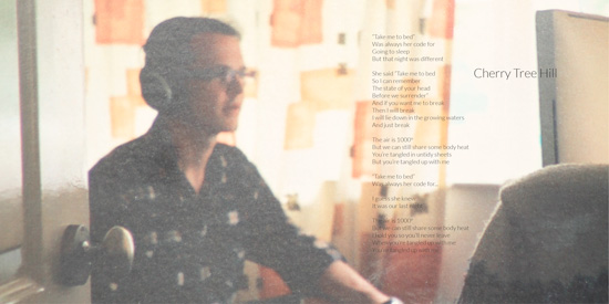 Artwork and lyrics for Cherry Tree Hill, from the Archaeology booklet