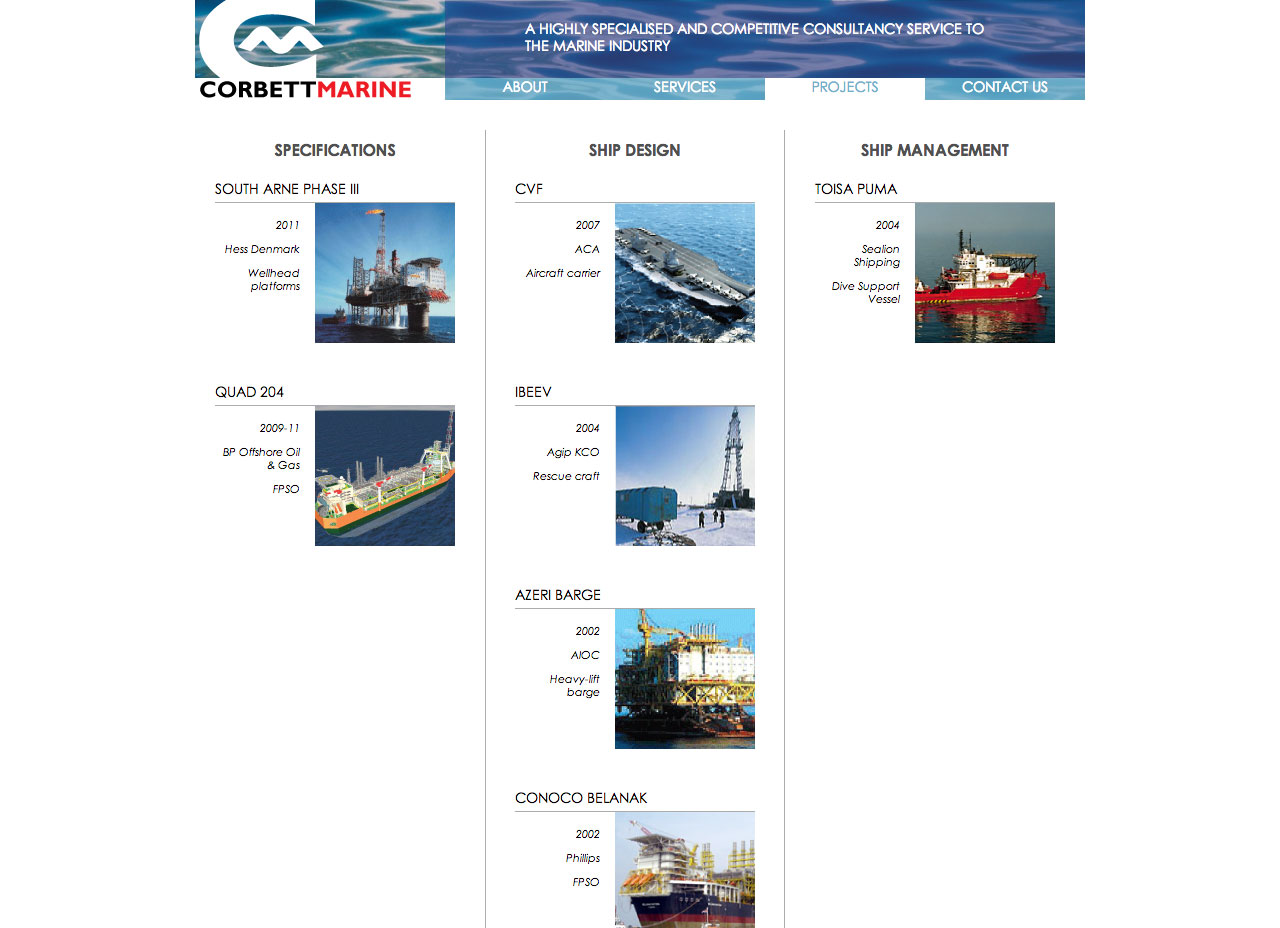 Corbett Marine Ltd. screenshot