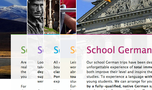 Halsbury Travel website - 2014 redesign screenshot
