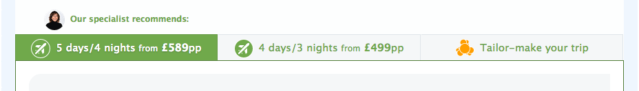 Halsbury Travel website - 2014 redesign screenshot