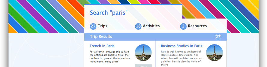 Halsbury Travel website - 2014 redesign screenshot