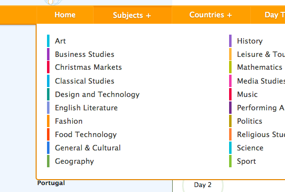 Halsbury Travel website - 2014 redesign screenshot