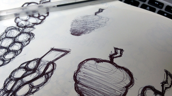 PiJuice logo development sketches